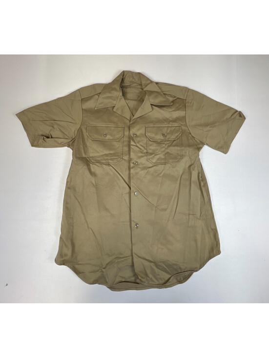 Other - Vintage US Military Khaki Shirt Mens Medium Short Sleeve Utility Service Uniform